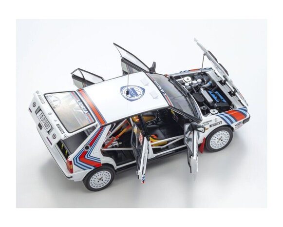 Lancia Lancia Delta HF Integrale 4WD #4 Team Lancia Winner Rally 1000 Lakes 1987 - 1:18 - Kyosho Lancia Lancia Delta HF Integrale 4WD #4 Team Lancia Winner Rally 1000 Lakes 1987 - 1:18 - Kyosho