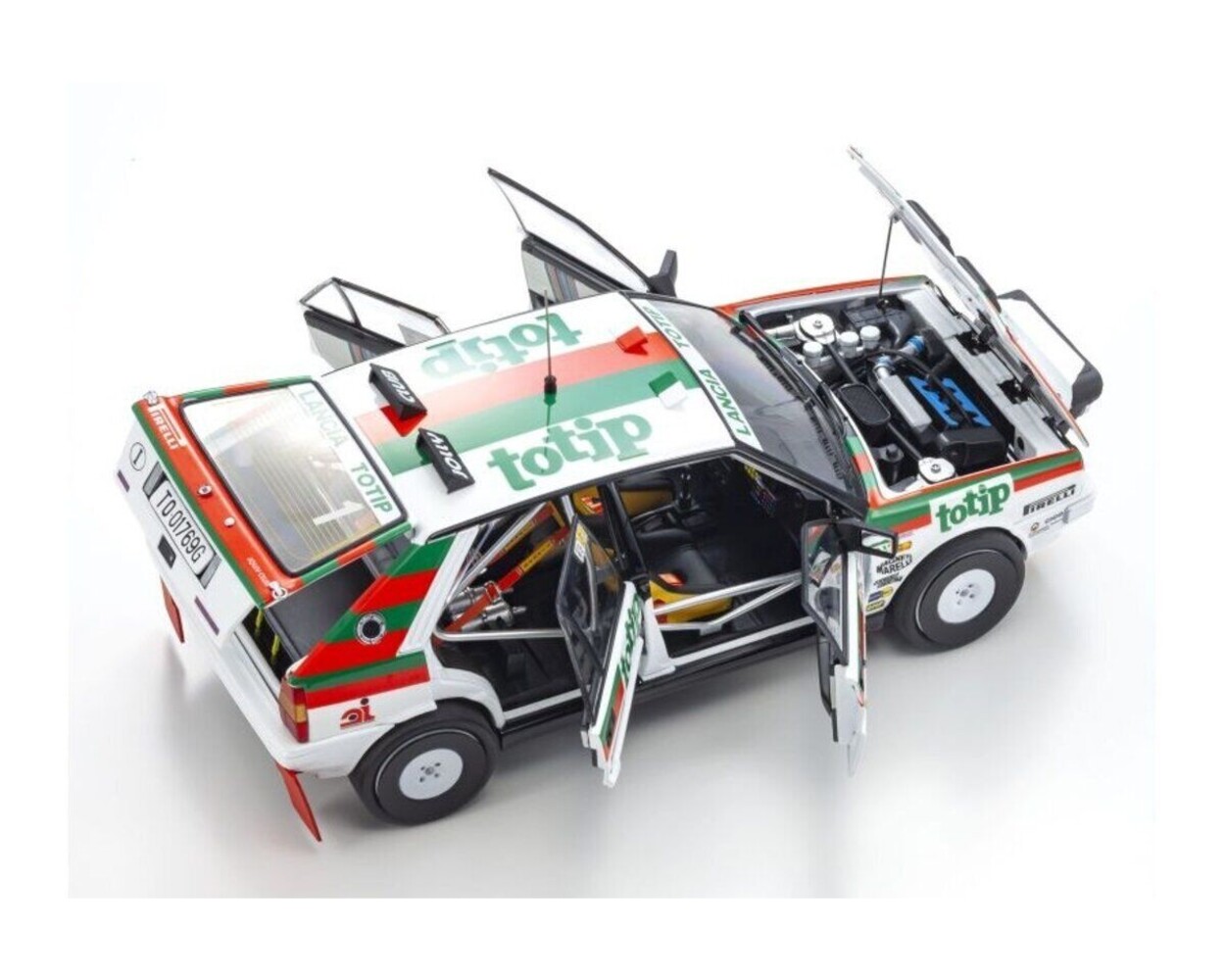 Lancia  Lancia Delta HF Integrale 4WD #1 Team Lancia Totip Winner Rally Targa Florio 1987 (Night Version)- 1:18 - Kyosho Lancia  Lancia Delta HF Integrale 4WD #1 Team Lancia Totip Winner Rally Targa Florio 1987 (Night Version)- 1:18 - Kyosho