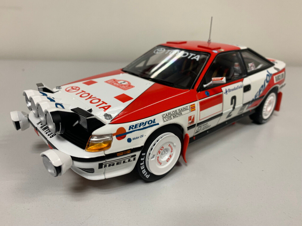 Toyota Toyota Celica GT Four #2 Sainz Winner Rally Monte Carlo 1991 - 1:18 - Kyosho Toyota Toyota Celica GT Four #2 Sainz Winner Rally Monte Carlo 1991 - 1:18 - Kyosho