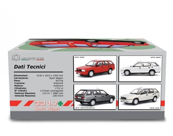 Alfa Romeo Alfa 33 1.7 Sport Wagon Q.V. 1988 - 1:18 - Laudoracing - Model