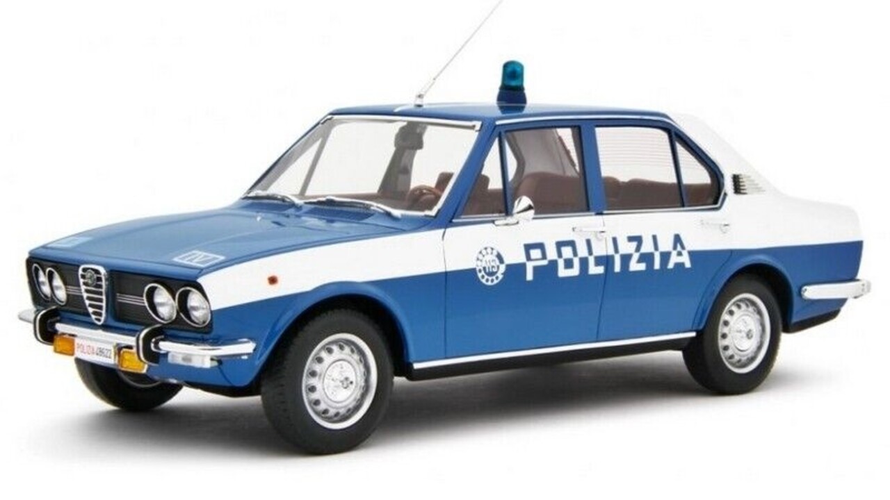 Alfa Romeo Alfa Alfetta 1.8 1972 Polizia - 1:18 - Laudoracing - Model Alfa Romeo Alfa Alfetta 1.8 1972 Polizia - 1:18 - Laudoracing - Model