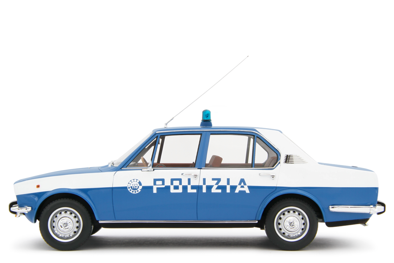 Alfa Romeo Alfa Alfetta 1.8 1972 Polizia - 1:18 - Laudoracing - Model Alfa Romeo Alfa Alfetta 1.8 1972 Polizia - 1:18 - Laudoracing - Model