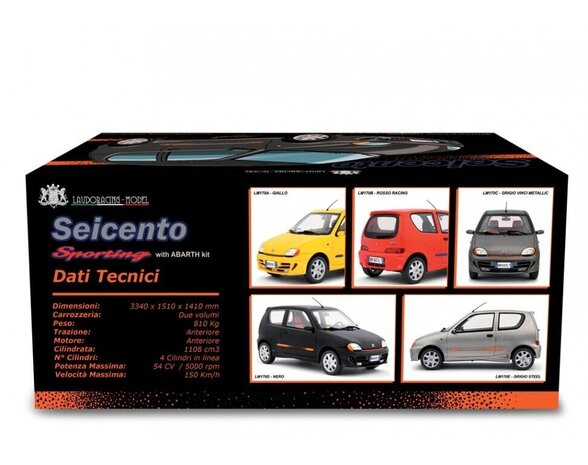 Fiat Fiat 600 Sporting Abarth 1998 - 1:18 - Laudoracing - Model