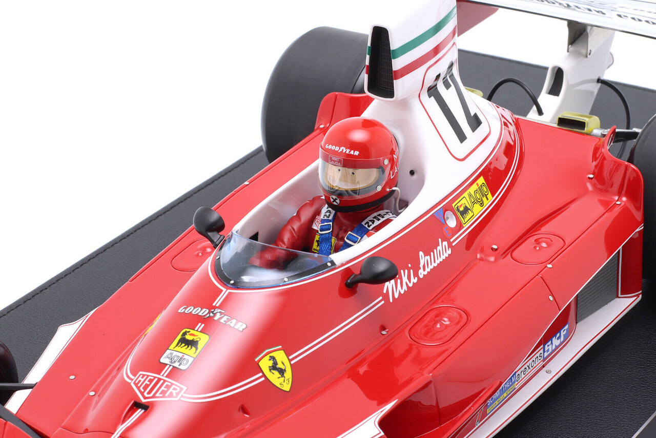 Formule 1 Ferrari 312T #12 Team Ferrari Sefac World  Champion Winner GP Belgium Zolder 1975 + Pilot Figure - 1:12 - GP Replicas Formule 1 Ferrari 312T #12 Team Ferrari Sefac World  Champion Winner GP Belgium Zolder 1975 + Pilot Figure - 1:12 - GP Replicas