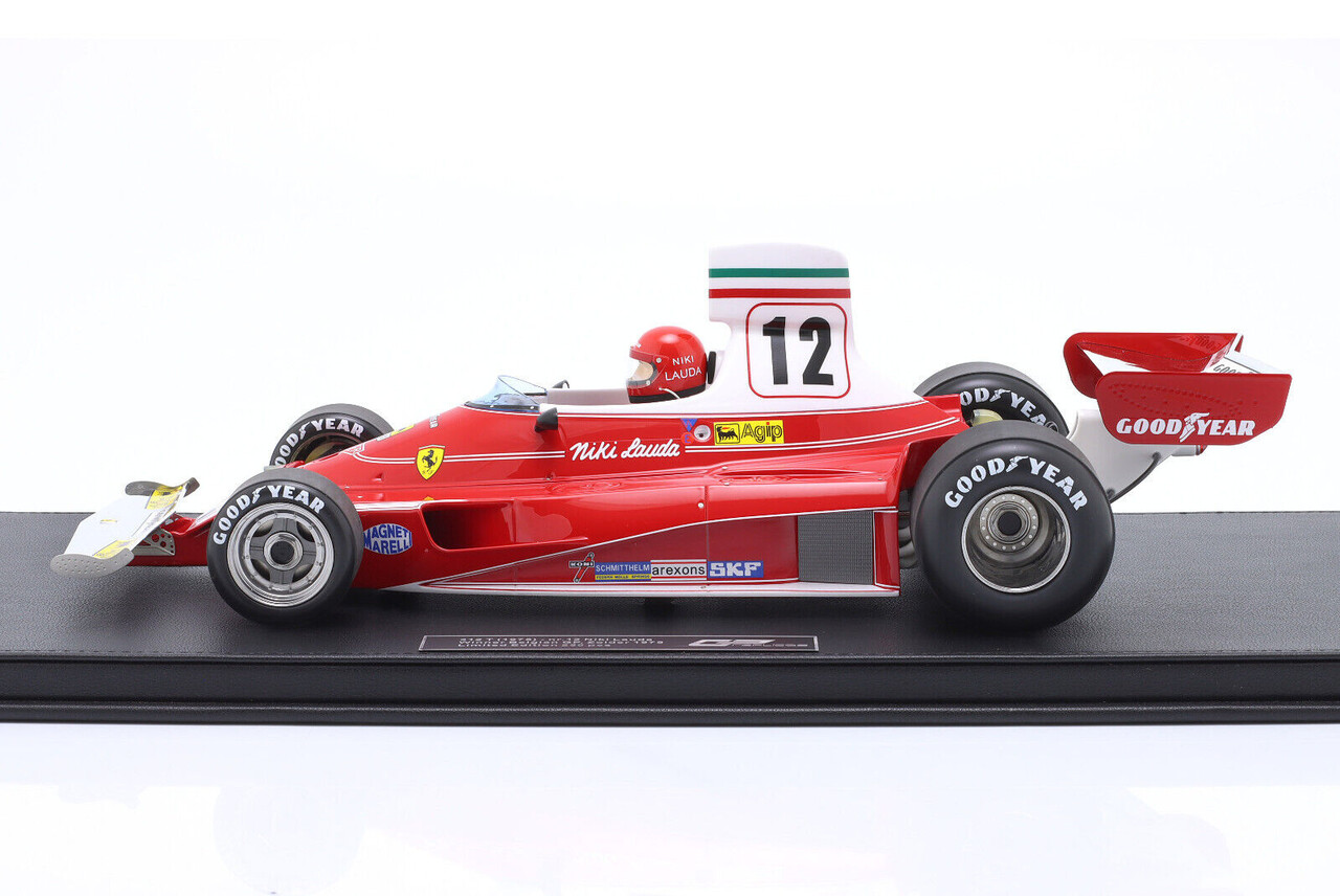 Formule 1 Ferrari 312T #12 Team Ferrari Sefac World  Champion Winner GP Belgium Zolder 1975 + Pilot Figure - 1:12 - GP Replicas Formule 1 Ferrari 312T #12 Team Ferrari Sefac World  Champion Winner GP Belgium Zolder 1975 + Pilot Figure - 1:12 - GP Replicas