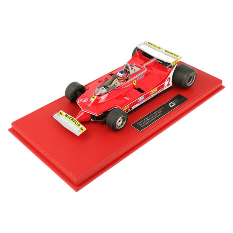 Formule 1 Ferrari 126C #2 Qualifying GP Italy Imola 1980 + Pilot Figure Gilles Villeneuve - 1:18 - GP Replicas