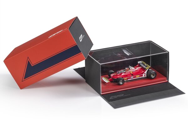 Formule 1 Ferrari 126C #2 Qualifying GP Italy Imola 1980 + Pilot Figure Gilles Villeneuve - 1:18 - GP Replicas