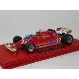 Formule 1 Ferrari 126CX Comprex Turbo #27 GP Long Beach USA 1981 + Pilot Figure G. Villeneuve - 1:18 - GP Replicas Formule 1 Ferrari 126CX Comprex Turbo #27 GP Long Beach USA 1981 + Pilot Figure G. Villeneuve - 1:18 - GP Replicas
