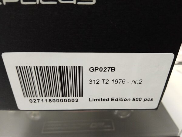Formule 1 Ferrari 312 T2 #2 Season 1976 C.Regazzoni - 1:18 - GP Replicas