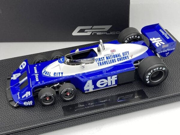 Formule 1 Tyrrell P34/2 #4 Elf Ford Six Wheels  GP Season 1977 P.Depailler - 1:18 - GP Replicas Formule 1 Tyrrell P34/2 #4 Elf Ford Six Wheels  GP Season 1977 P.Depailler - 1:18 - GP Replicas