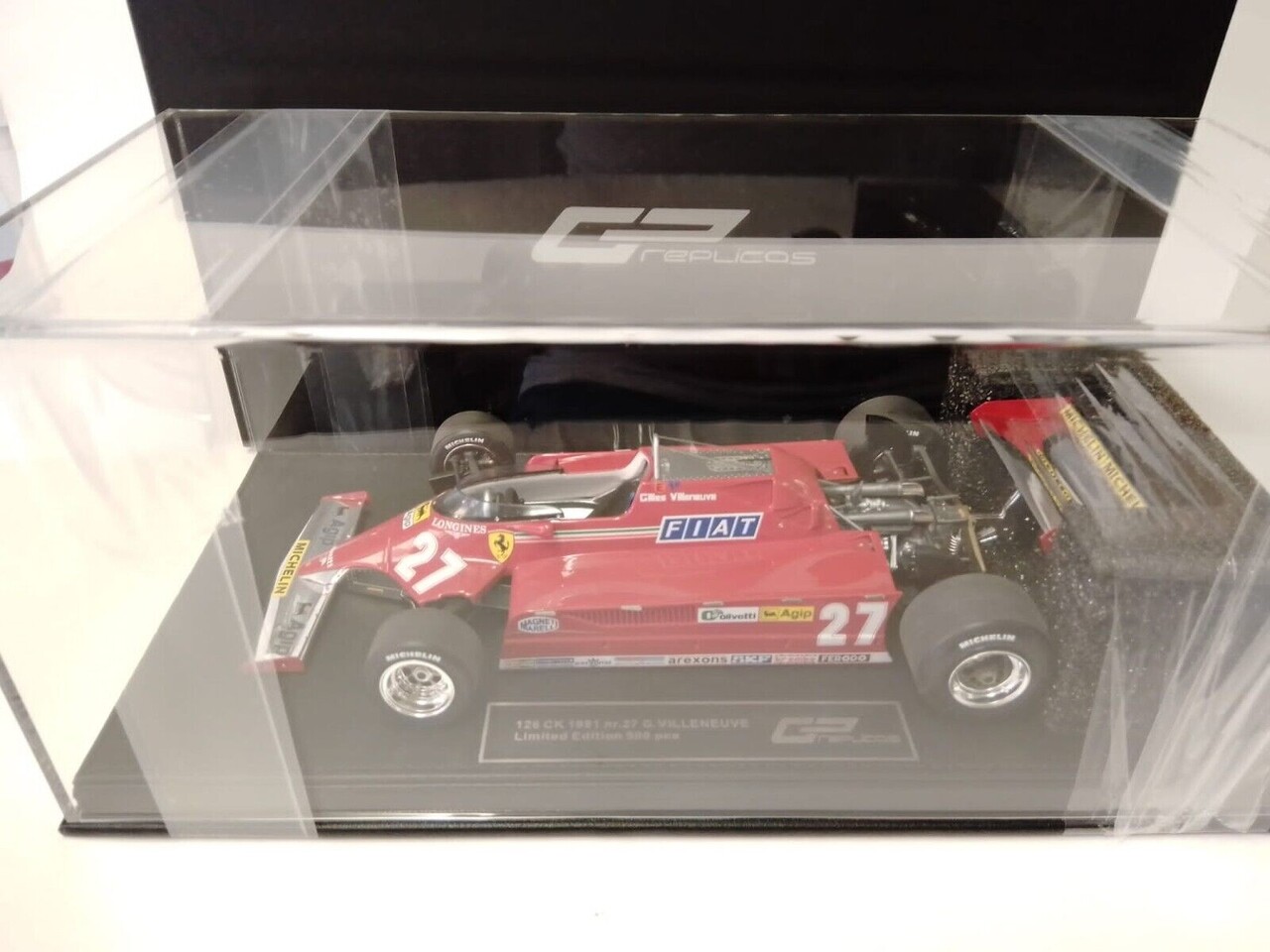 Formule 1 Ferrari 126CX Comprex Turbo #27 GP USA Long Beach 1981 - 1:18 - GP Replicas Formule 1 Ferrari 126CX Comprex Turbo #27 GP USA Long Beach 1981 - 1:18 - GP Replicas