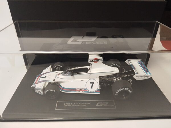 Formule 1 Brabham Ford BT44B #7 Martini Season 1975 C.Reutemann - 1:18 - GP Replicas Formule 1 Brabham Ford BT44B #7 Martini Season 1975 C.Reutemann - 1:18 - GP Replicas