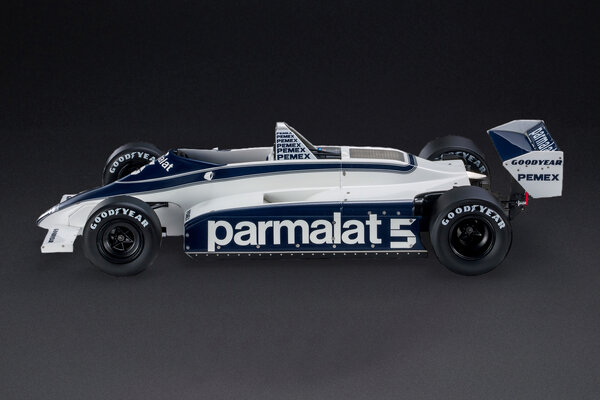 Formule 1 Brabham BT49C #5 Parmalat Racing Team Winner GP Germany 1981 N.Piquet  - 1:18 - GP Replicas Formule 1 Brabham BT49C #5 Parmalat Racing Team Winner GP Germany 1981 N.Piquet  - 1:18 - GP Replicas