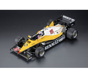 Formule 1 Renault RE40 #15 Winner GP France (Pole + Fastest Lap) 1983 A.Prost + Pilote Figure - 1:18 - GP Replicas Formule 1 Renault RE40 #15 Winner GP France (Pole + Fastest Lap) 1983 A.Prost + Pilote Figure - 1:18 - GP Replicas