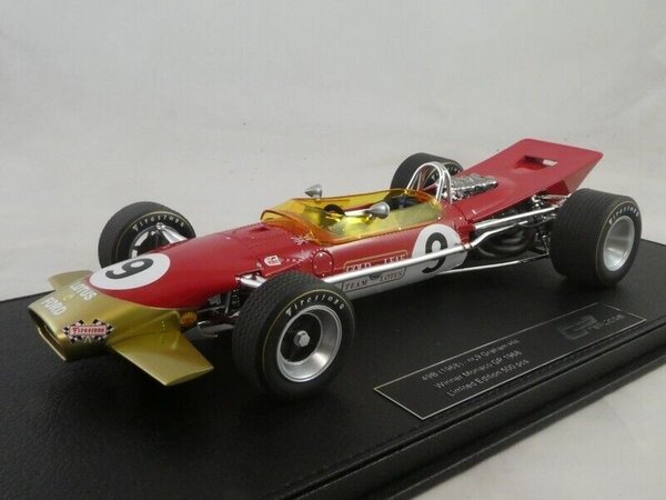 Formule 1 Lotus 49B #9 Winner GP Monaco GP World Champion 1968 Graham Hill - 1:18 - GP Replicas Formule 1 Lotus 49B #9 Winner GP Monaco GP World Champion 1968 Graham Hill - 1:18 - GP Replicas