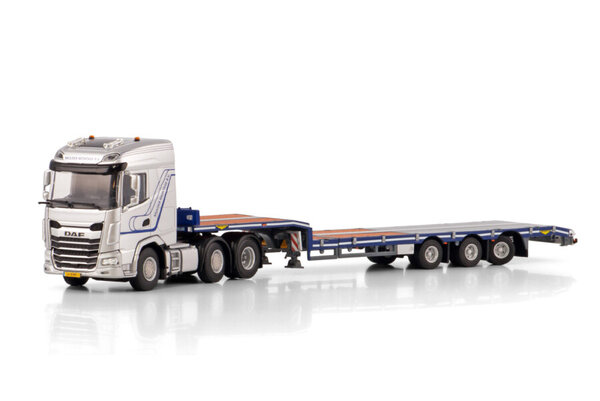Daf DAF XG 6x2 Twin Steer + Semi Low Loader 3 Axle 'Mulder Montage' -1:50 - WSI Models Daf DAF XG 6x2 Twin Steer + Semi Low Loader 3 Axle 'Mulder Montage' -1:50 - WSI Models
