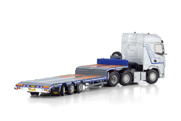 Daf DAF XG 6x2 Twin Steer + Semi Low Loader 3 Axle 'Mulder Montage' -1:50 - WSI Models Daf DAF XG 6x2 Twin Steer + Semi Low Loader 3 Axle 'Mulder Montage' -1:50 - WSI Models
