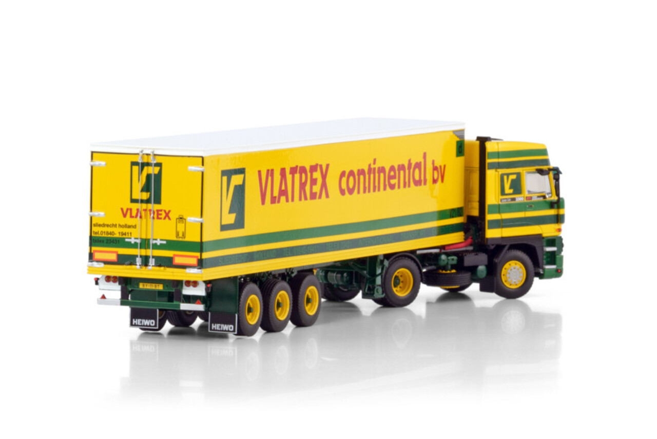 Daf DAF 3300 Space Cab 4x2 + Semi Reefer Trailer 3 Axle 'Vlatrex' - 1:50 - WSI Models Daf DAF 3300 Space Cab 4x2 + Semi Reefer Trailer 3 Axle 'Vlatrex' - 1:50 - WSI Models