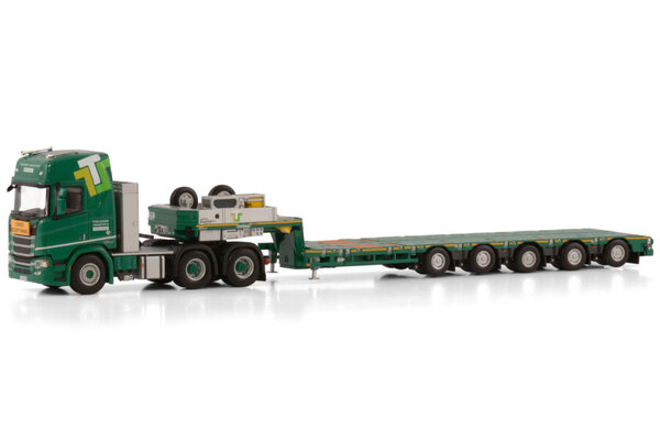 Scania Scania R Highline CR20H 6x4 +Manoovr Low Loader 5 Axle 'Thevenon Transports Spéciaux'  -1:50 - WSI Models Scania Scania R Highline CR20H 6x4 +Manoovr Low Loader 5 Axle 'Thevenon Transports Spéciaux'  -1:50 - WSI Models