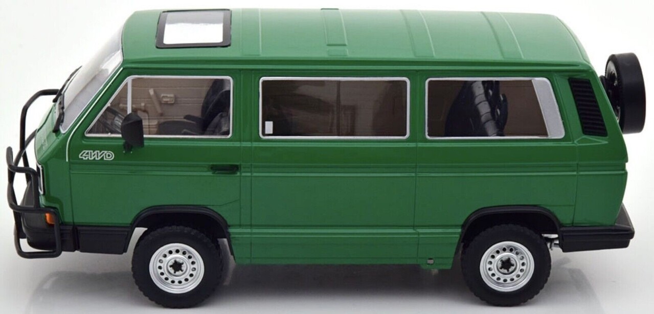 Volkswagen Volkswagen T3 Minibus Syncro Jagdwagen 1987 - 1:18 - KK Scale Volkswagen Volkswagen T3 Minibus Syncro Jagdwagen 1987 - 1:18 - KK Scale