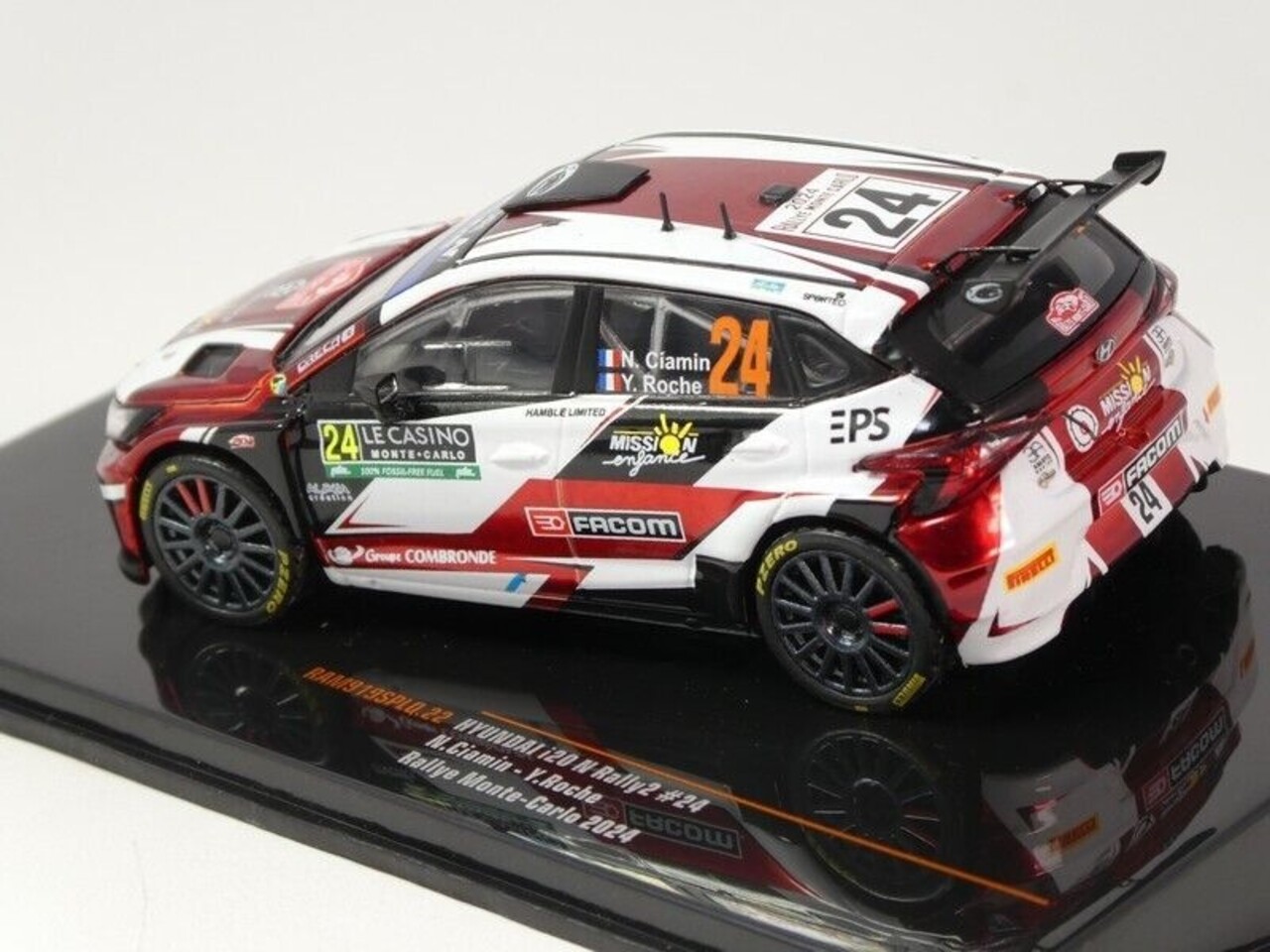 Hyundai Hyundai i20 N Rally 2 #24 Rally WM Rally Monte Carlo 2024 - 1:43 - IXO Models