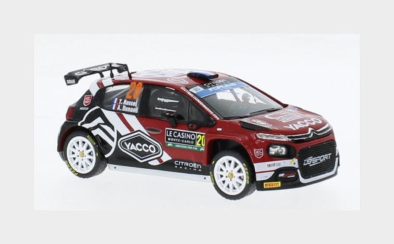 Citroen Citroen C3 Rally 2 #20 Rally WM Rally Monte Carlo 2024 - 1:43 - IXO Models