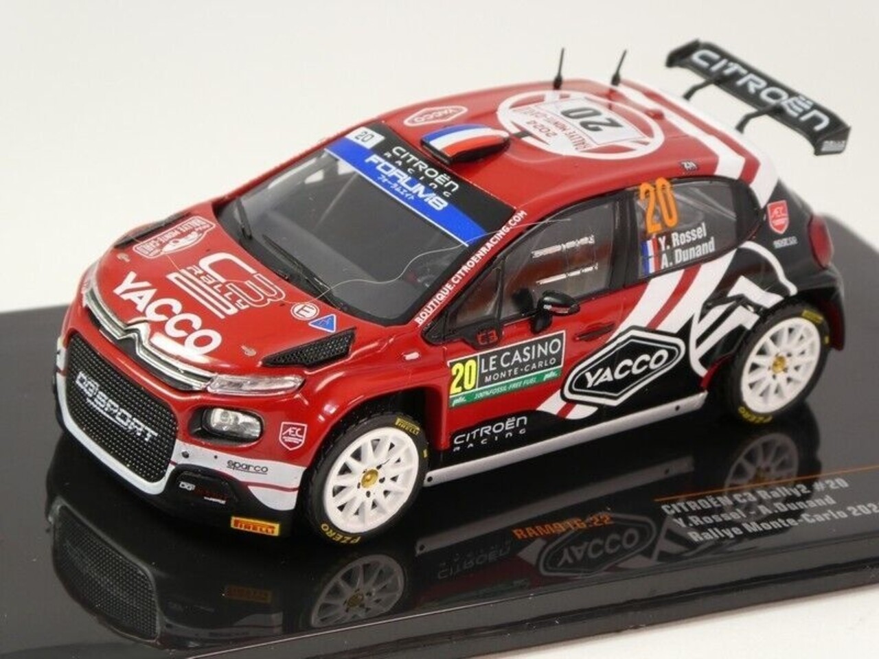Citroen Citroen C3 Rally 2 #20 Rally WM Rally Monte Carlo 2024 - 1:43 - IXO Models