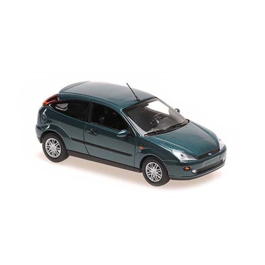 Minichamps Maxichamps 1/43 Ford Focus 2 Portes 1998 Bleu Métal - Neuve