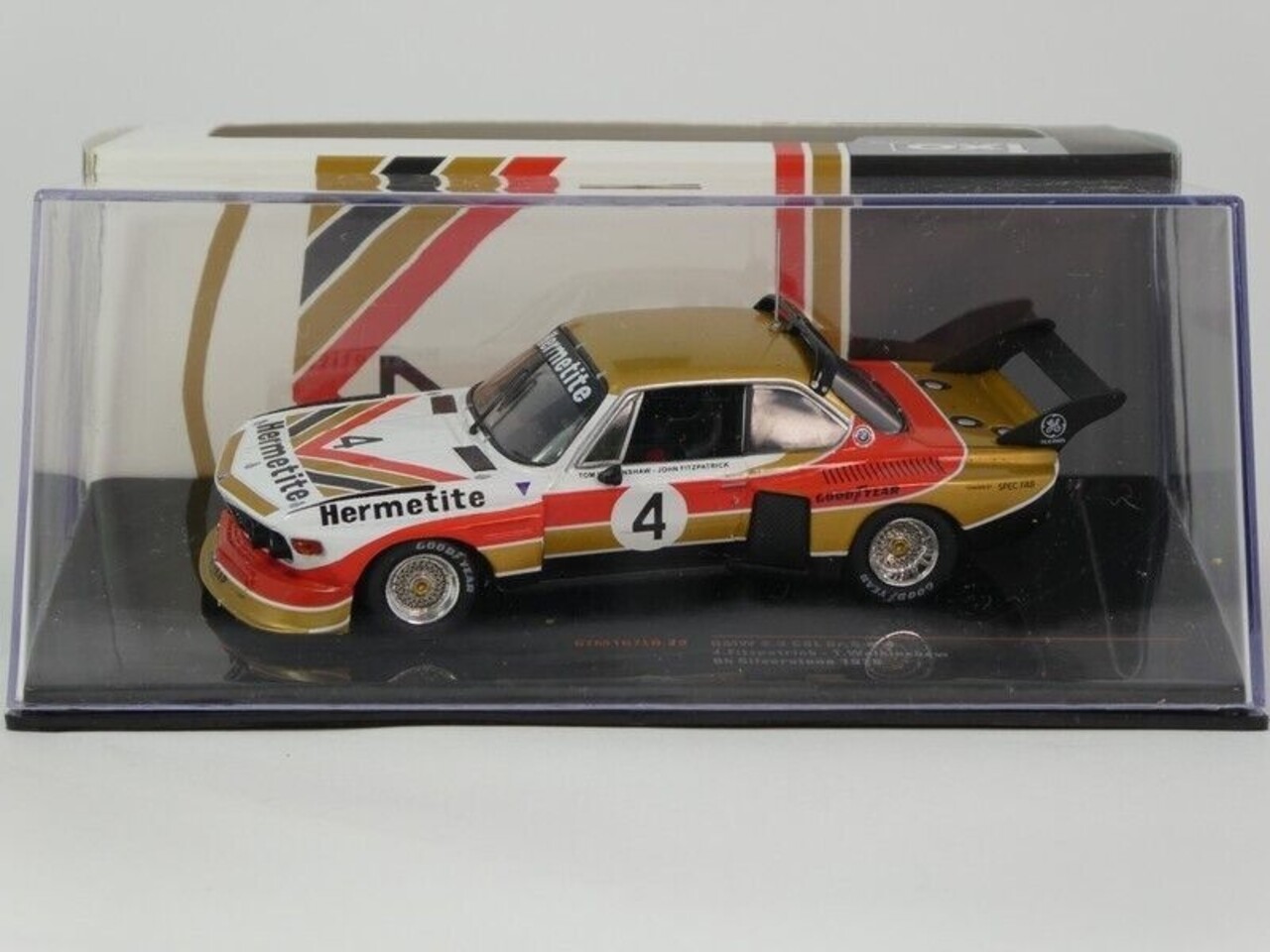BMW BMW 3.5 CSL Gr.5 #4 6H Silverstone 1976 'Hermetite' - 1:43 - IXO Models