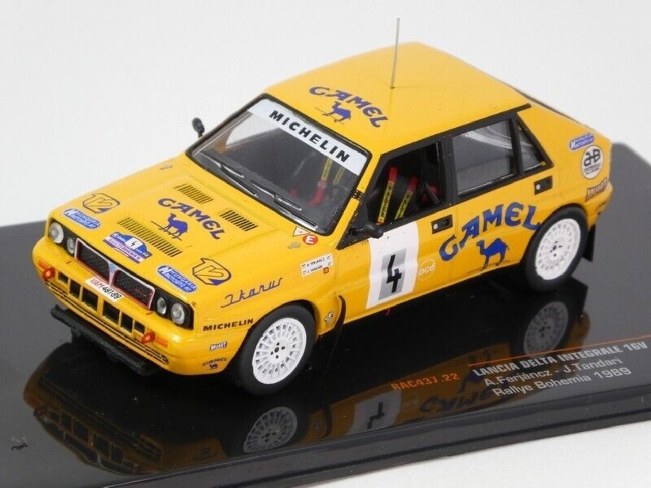 Lancia Lancia Delta HF Integrale 16v #4 Rally Bohemia 1990 'Camel' - 1:43 - IXO Models Lancia Lancia Delta HF Integrale 16v #4 Rally Bohemia 1990 'Camel' - 1:43 - IXO Models