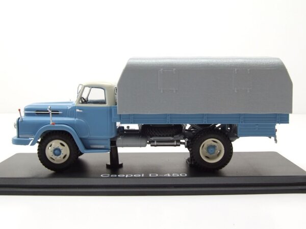 Csepel Csepel D-450 Flatbed Truck + (Removable) Cover - 1:43 - Premium ClassiXXs Csepel Csepel D-450 Flatbed Truck + (Removable) Cover - 1:43 - Premium ClassiXXs