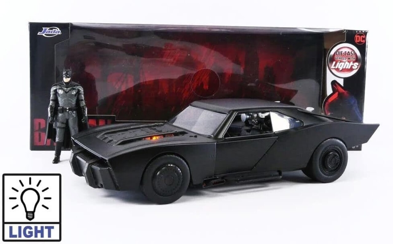 Movie Memorabilia Batmobile + Batman (+ Lights) - 1:18 - Jada Toys