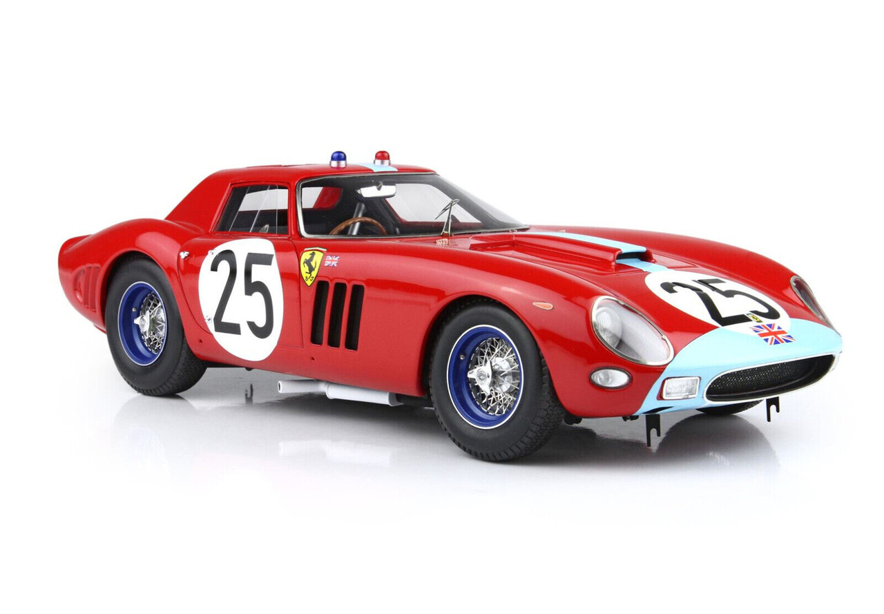 Ferrari Ferrari 250 GTO 3.0L V12 #25 Team Maranello Concessionaires 24H Le Mans 1964 - 1:18 - BBR Ferrari Ferrari 250 GTO 3.0L V12 #25 Team Maranello Concessionaires 24H Le Mans 1964 - 1:18 - BBR