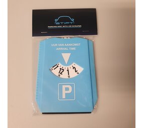 Stipt Stipt Parkeerschijf met ijskrabber Stipt Stipt Parkeerschijf met ijskrabber