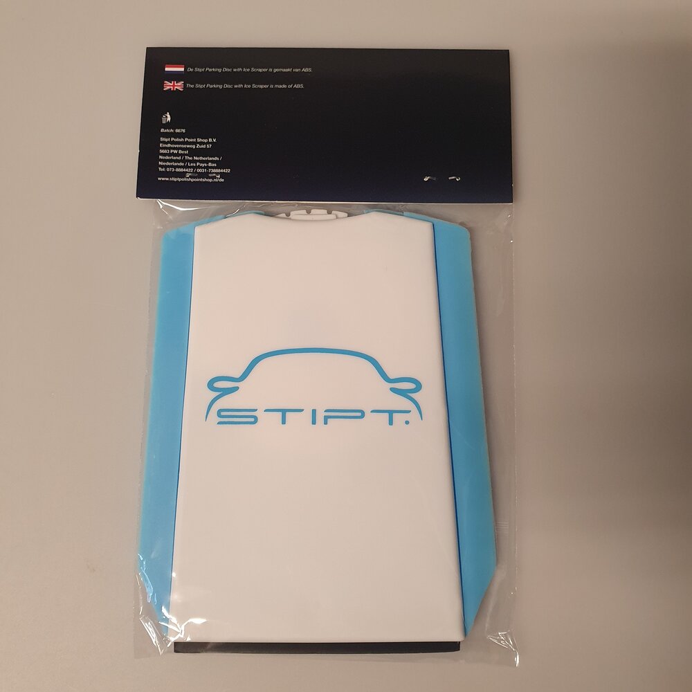 Stipt Parkeerschijf met ijskrabber