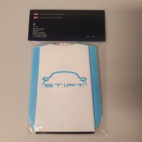 Stipt Parkeerschijf met ijskrabber