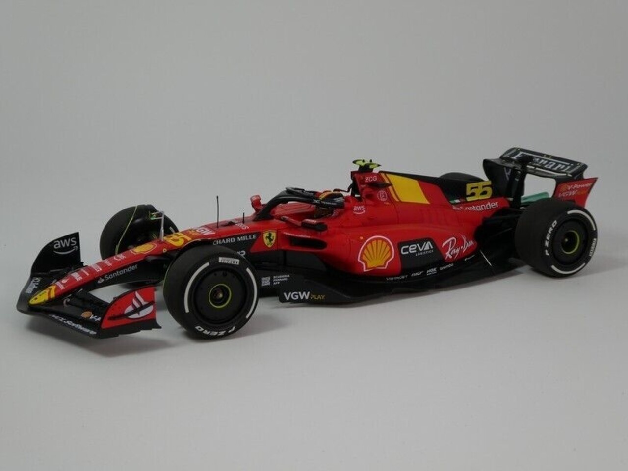Formule 1 Ferrari  SF-23 #55 Pole  Position 3rd GP Monza Italy 2023 C. Sainz  - 1:18 - BBR