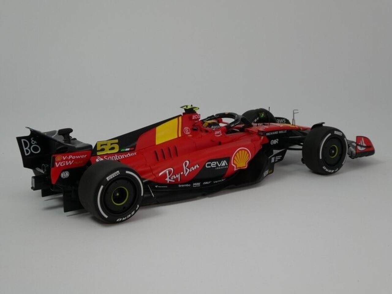 Formule 1 Ferrari  SF-23 #55 Pole  Position 3rd GP Monza Italy 2023 C. Sainz  - 1:18 - BBR
