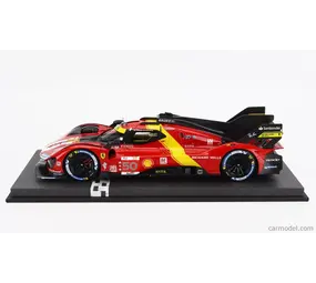 Ferrari Ferrari 499P 3.0L Turbo V6 #50 5th 24H Le Mans (Pole Position) 2023 + Showcase - 1:18 - BBR Ferrari Ferrari 499P 3.0L Turbo V6 #50 5th 24H Le Mans (Pole Position) 2023 + Showcase - 1:18 - BBR