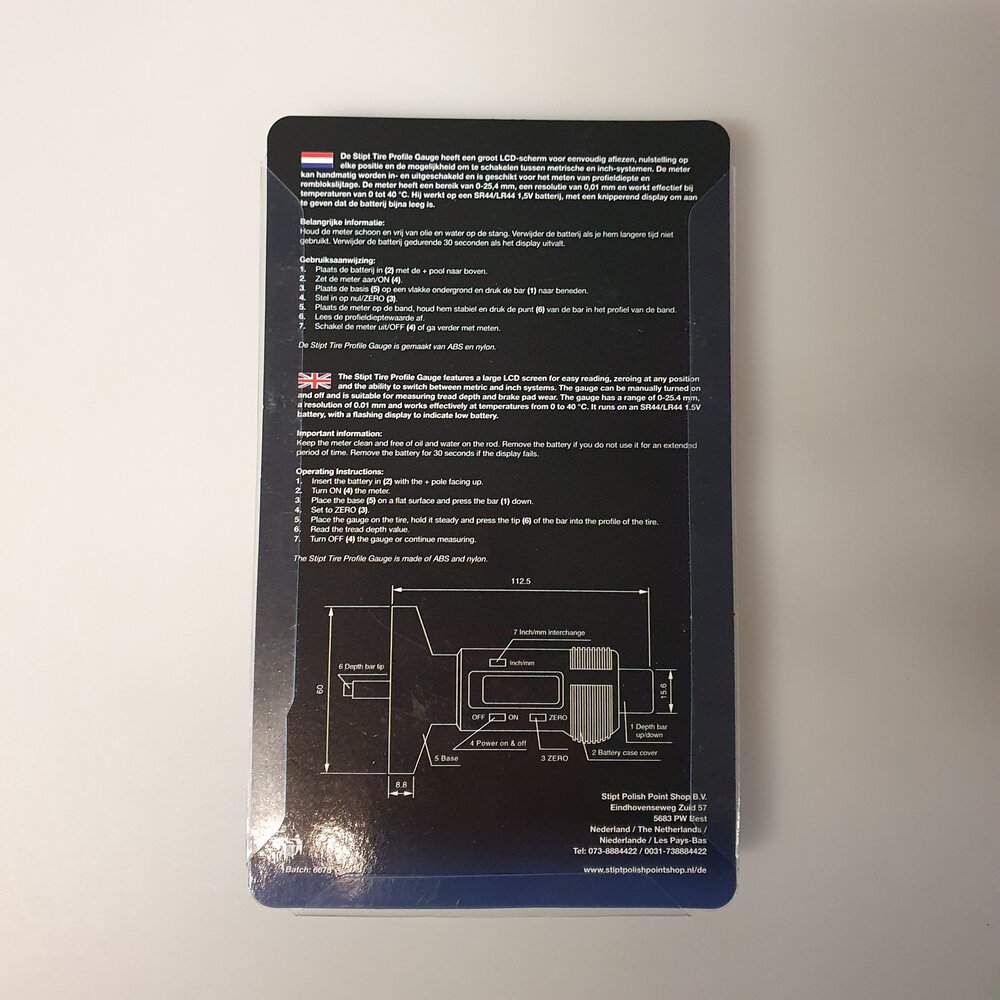 Stipt Stipt Tire Profile Gauge Stipt Stipt Tire Profile Gauge