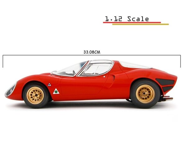 Alfa Romeo Alfa Romeo 33 Stradale Prototipo (Museo) 1967 - 1:12 - Laudoracing - Model