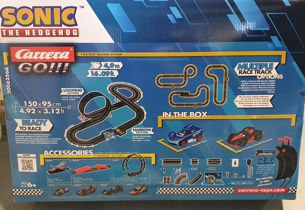 Sonic The Hedgehog Carrera Go!!! - 4.9m Race Track - 1:43