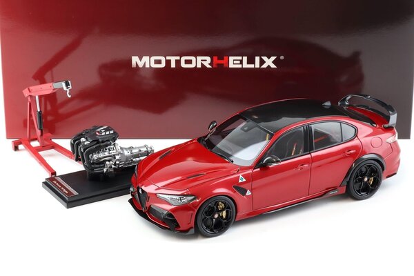Alfa Romeo Alfa Romeo Giulia GTAm + Engine + Accessories  2021 - 1:18 - MotorHelix