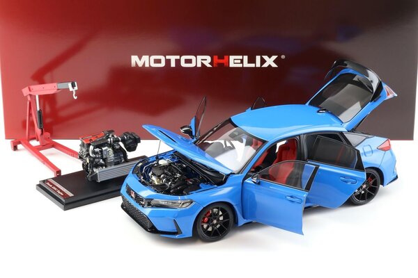 Honda Honda Civic EK9 Type R "Spoon' + Engine + Accessories 1999 - 1:18 - MotorHelix