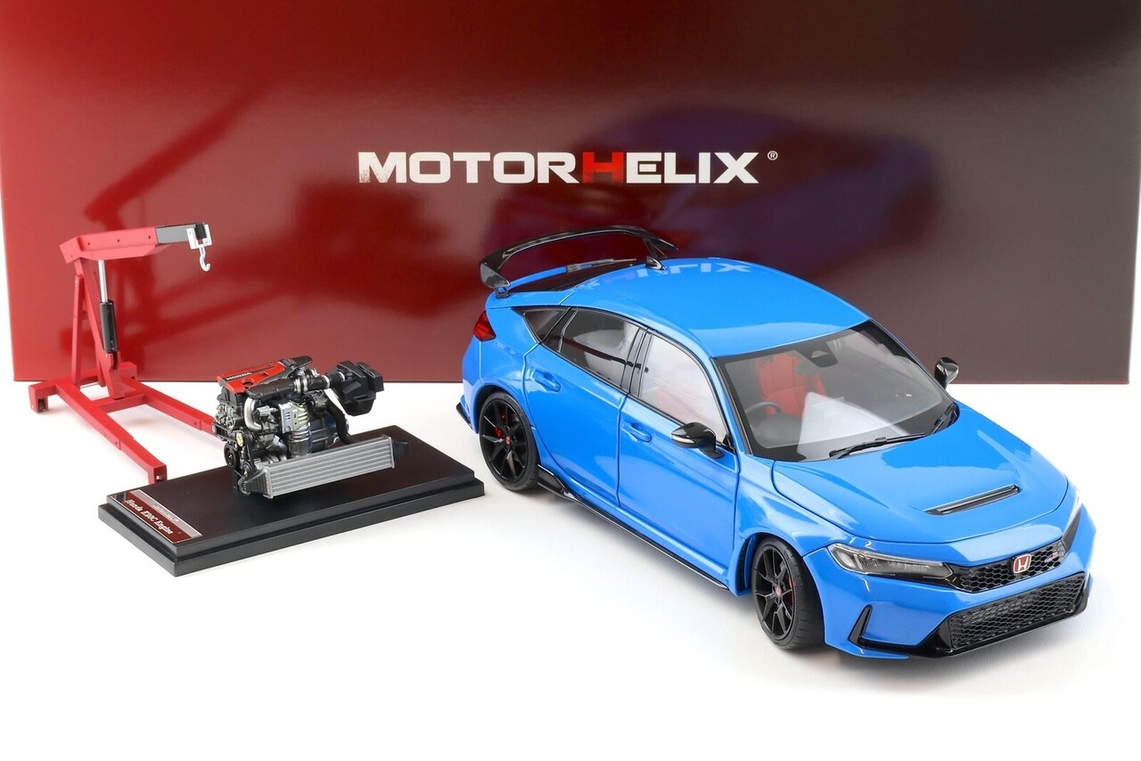 Honda Honda Civic EK9 Type R "Spoon' + Engine + Accessories 1999 - 1:18 - MotorHelix
