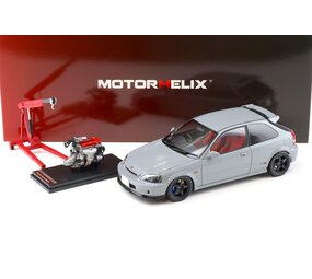 Honda Honda Civic Type R (EK9) + Engine + Yokohama Tires 1997 - 1:18 - MotorHelix