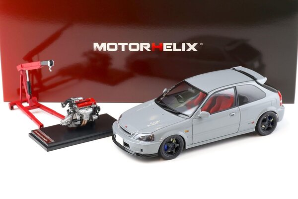 Honda Honda Civic Type R (EK9) + Engine + Yokohama Tires 1997 - 1:18 - MotorHelix