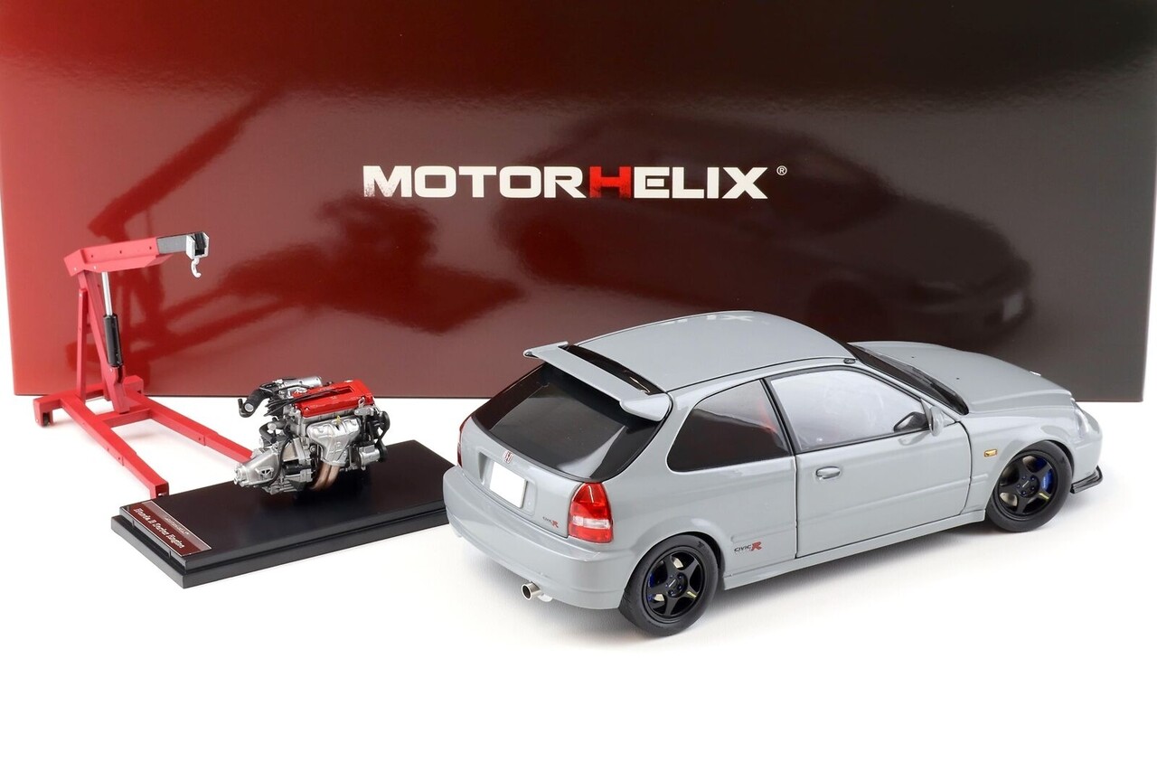 Honda Honda Civic Type R (EK9) + Engine + Yokohama Tires 1997 - 1:18 - MotorHelix