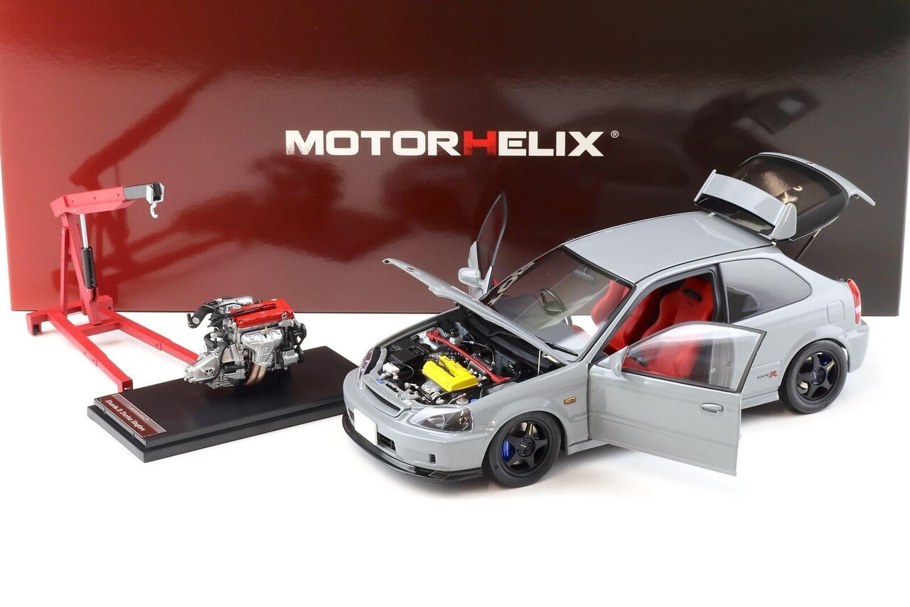 Honda Honda Civic Type R (EK9) + Engine + Yokohama Tires 1997 - 1:18 - MotorHelix
