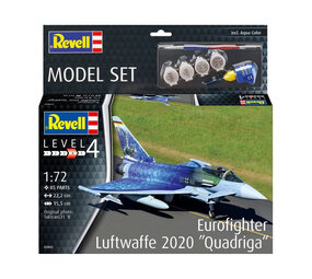 Revell Eurofighter Luftwaffe 2020 "Quadriga" (Level 4) + Aqua Color - 1:72 - Revell Revell Eurofighter Luftwaffe 2020 "Quadriga" (Level 4) + Aqua Color - 1:72 - Revell